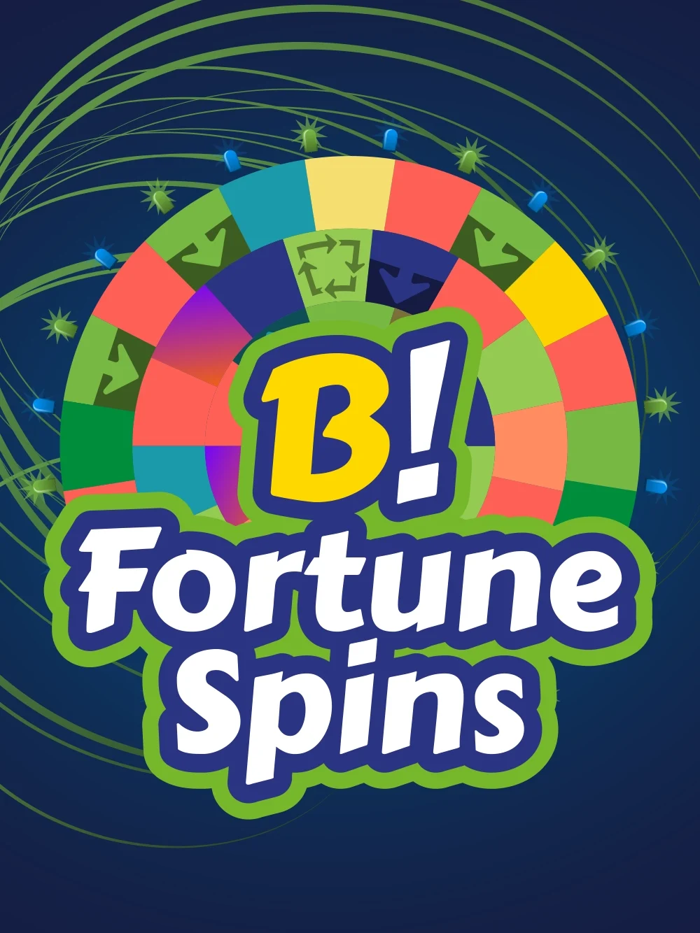 Slot orientada a giros de fortuna con estética brillante y premios.