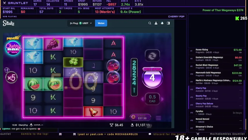 Juego de casino visualmente impactante con enfoque en bonus y ritmo rápido.